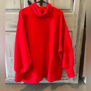 Free People Red Sweatshirt